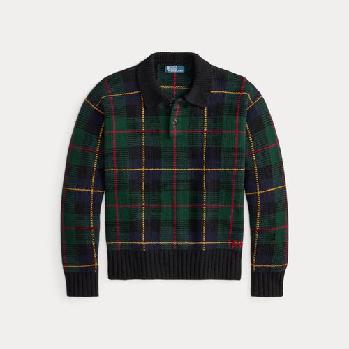 Pull polo laine à carreaux Relaxed Fit - Polo Ralph Lauren - Modalova