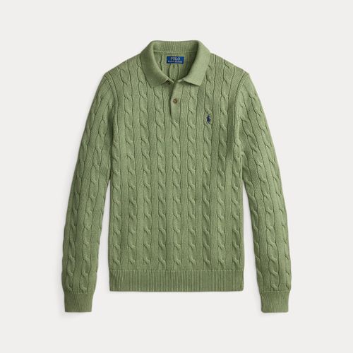 Pull torsadé à col polo en coton - Polo Ralph Lauren - Modalova