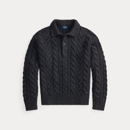 Pull col polo Relaxed Fit tricot d'Aran - Polo Ralph Lauren - Modalova