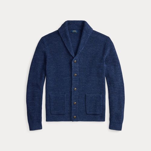 Cardigan col châle en coton texturé - Polo Ralph Lauren - Modalova