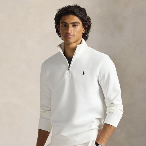 Pull quart de zip en maille double - Polo Ralph Lauren - Modalova