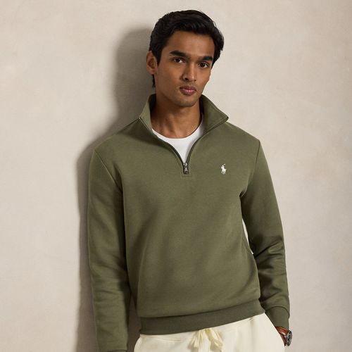 Pull quart de zip en maille double - Polo Ralph Lauren - Modalova