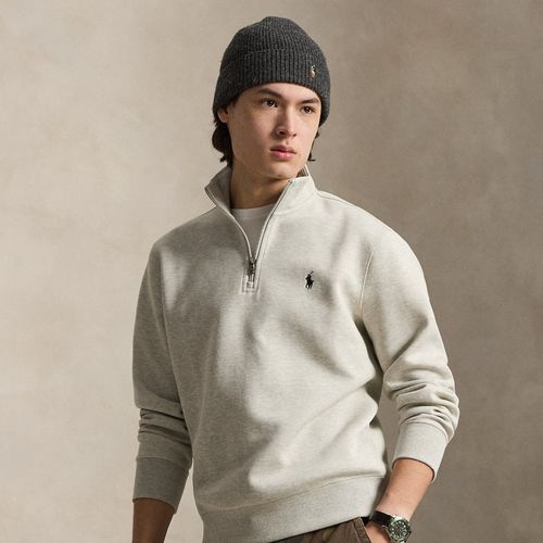 Pull quart de zip en maille double - Polo Ralph Lauren - Modalova