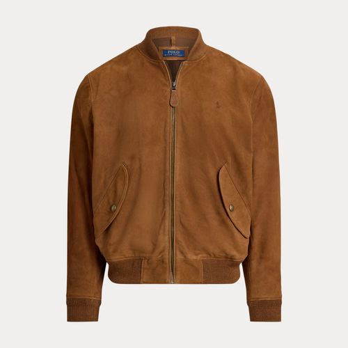 Veste d'aviateur en daim - Polo Ralph Lauren - Modalova