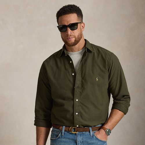 Grandes Tailles - Chemise Oxford teinte en pièce - Big & Tall - Modalova