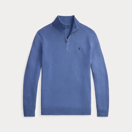 Grandes Tailles - Pull demi-zippé en coton - Big & Tall - Modalova
