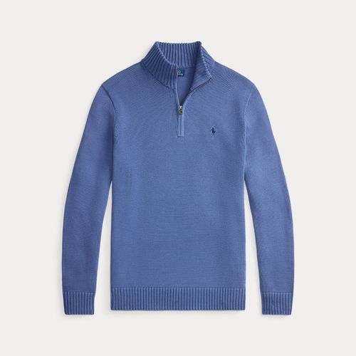 Grandes Tailles - Pull demi-zippé en coton - Big & Tall - Modalova