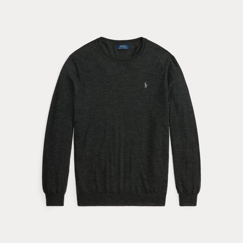 Grandes Tailles - Pull à col rond en laine lavable - Big & Tall - Modalova