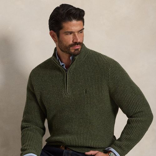 Grandes Tailles - Pull en laine et coton tricot gaufré - Big & Tall - Modalova