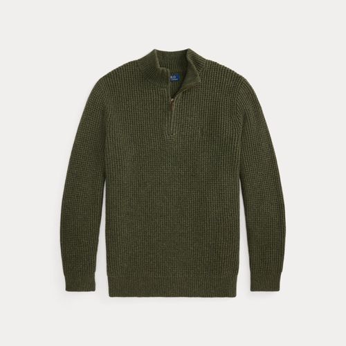 Grandes Tailles - Pull en laine et coton tricot gaufré - Big & Tall - Modalova