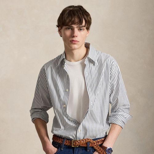 Chemise rayée Custom Fit en grain Oxford - Polo Ralph Lauren - Modalova