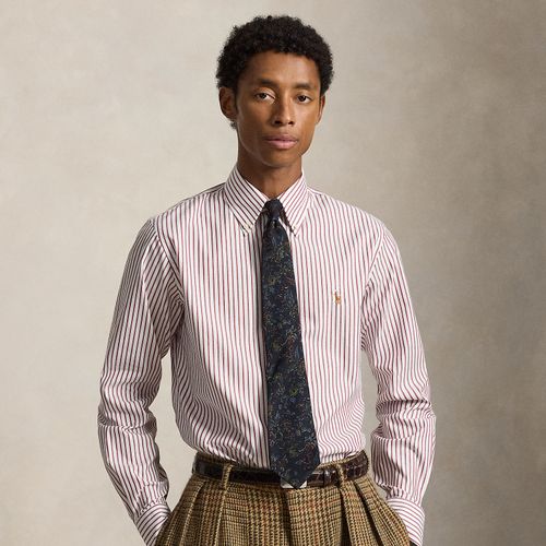 Chemise rayée Custom Fit en grain Oxford - Polo Ralph Lauren - Modalova