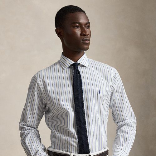 Chemise en popeline rayée coupe ajustée - Polo Ralph Lauren - Modalova