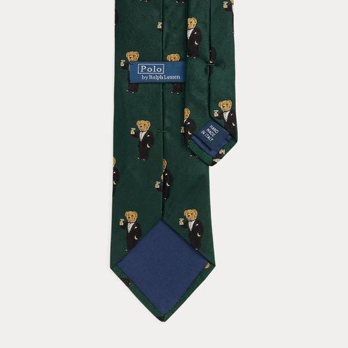 Cravate Graduate Martini Bear en soie - Polo Ralph Lauren - Modalova