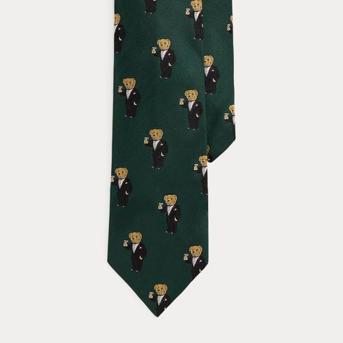 Cravate Graduate Martini Bear en soie - Polo Ralph Lauren - Modalova