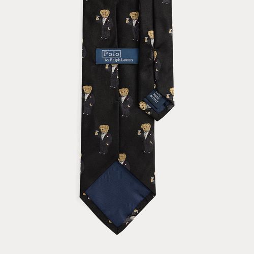 Cravate Graduate Martini Bear en soie - Polo Ralph Lauren - Modalova