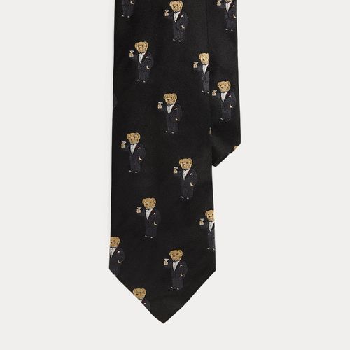 Cravate Graduate Martini Bear en soie - Polo Ralph Lauren - Modalova