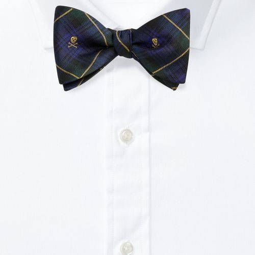 Nœud papillon écossais crâne et os soie - Polo Ralph Lauren - Modalova