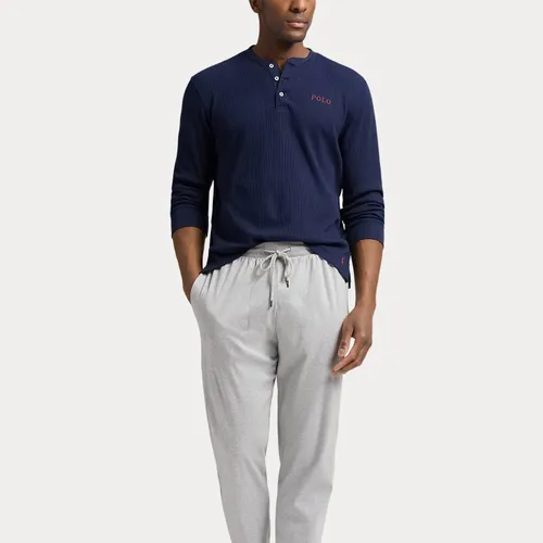 Chemise de nuit gaufrée à col tunisien - Polo Ralph Lauren - Modalova