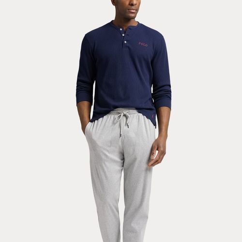 Chemise de nuit gaufrée à col tunisien - Polo Ralph Lauren - Modalova