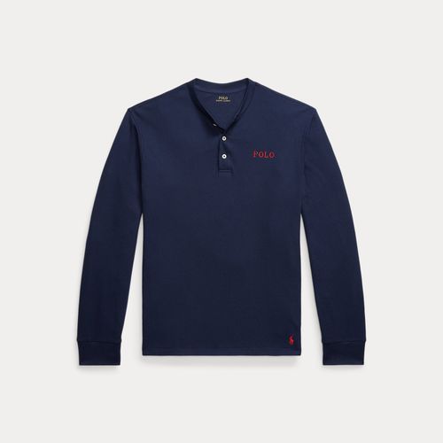 Chemise de nuit gaufrée à col tunisien - Polo Ralph Lauren - Modalova