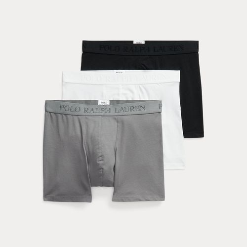Lot de trois slips boxers coton stretch - Polo Ralph Lauren - Modalova