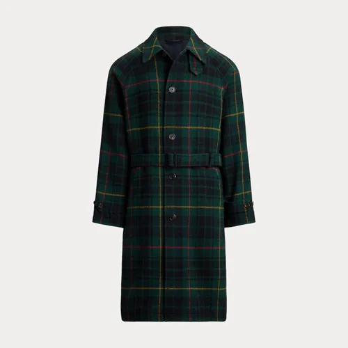 Trench Balmacaan en tweed écossais - Polo Ralph Lauren - Modalova
