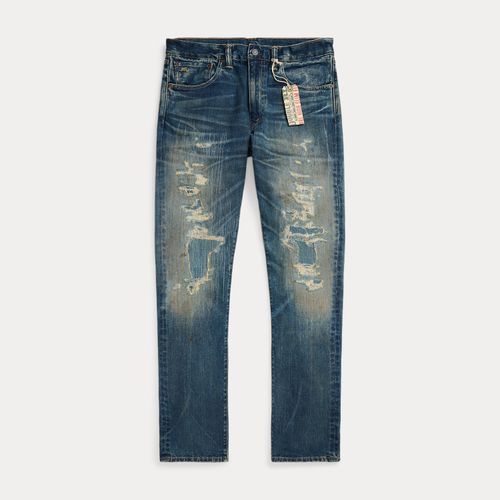 Jean slim taille haute Brannon patiné - RRL - Modalova