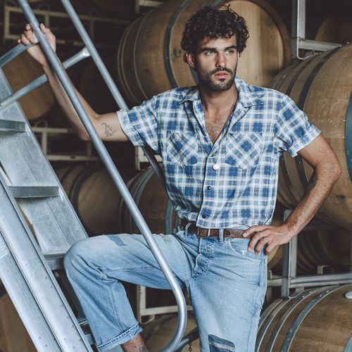 Jean de charpentier Earlston rapiécé - RRL - Modalova