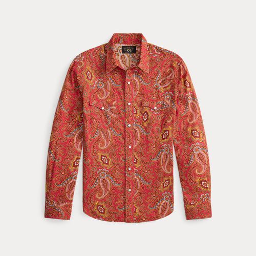 Chemise western Slim Fit motif lin coton - RRL - Modalova