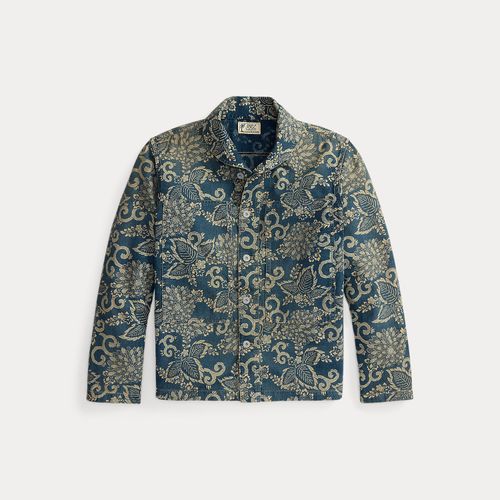 Surchemise tissée à motif indigo - RRL - Modalova