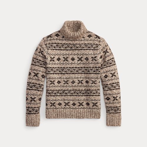 Pull col roulé Fair Isle laine mélangée - RRL - Modalova