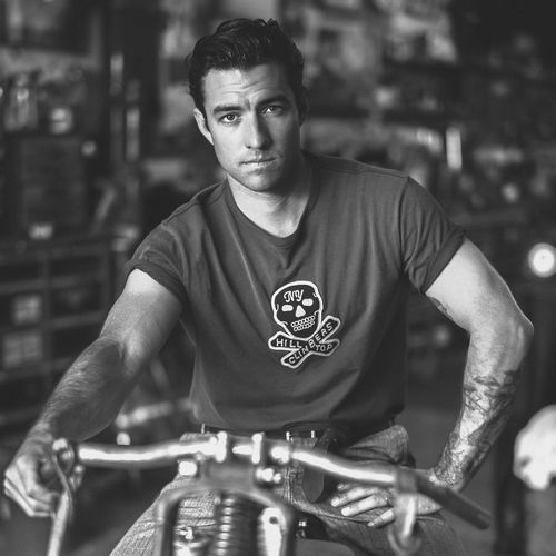 T-shirt à patch tête de mort en jersey - RRL - Modalova