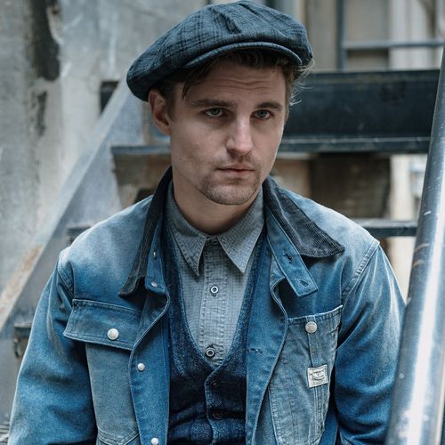 Veste ingénieur toile col velours côtelé - RRL - Modalova