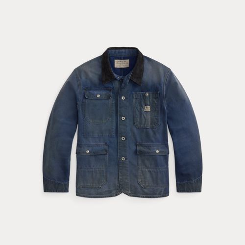 Veste ingénieur toile col velours côtelé - RRL - Modalova