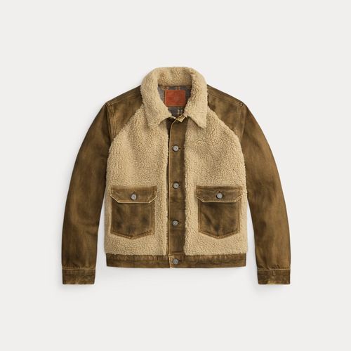 Veste en denim à pans en molleton - RRL - Modalova