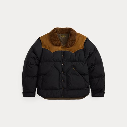 Veste matelassée à col en peau lainée - RRL - Modalova