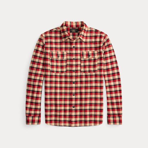 Chemise workwear en sergé écossais - RRL - Modalova