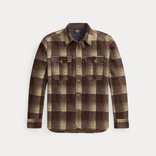 Chemise workwear écossaise en velours - RRL - Modalova