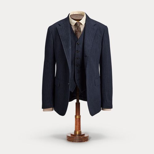 Veste de costume en sergé milleraies - RRL - Modalova