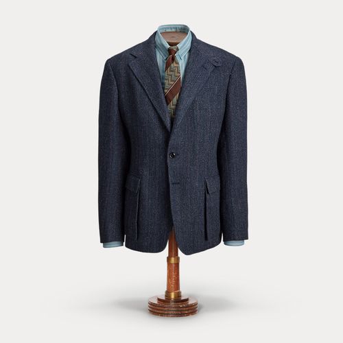 Veste de costume à chevrons lin mélangé - RRL - Modalova