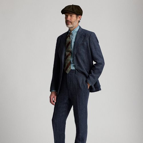 Pantalon lin mélangé à chevrons Slim Fit - RRL - Modalova
