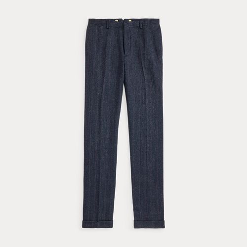 Pantalon lin mélangé à chevrons Slim Fit - RRL - Modalova
