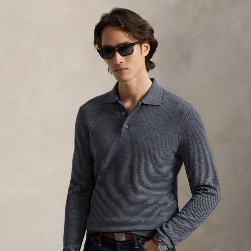 Pull col polo rayé haute performance - RLX - Modalova