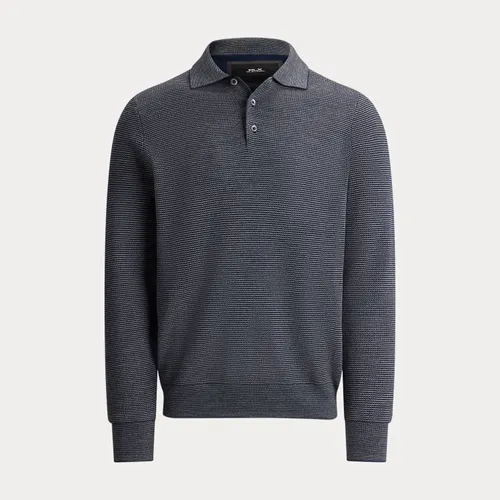 Pull col polo rayé haute performance - RLX - Modalova