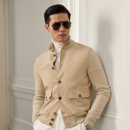 Cardigan en cachemire et daim - Purple Label - Modalova