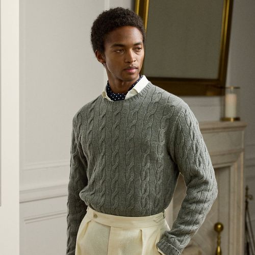 Pull en cachemire torsadé - Purple Label - Modalova
