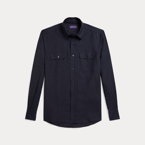 Chemise en soie et lin - Purple Label - Modalova