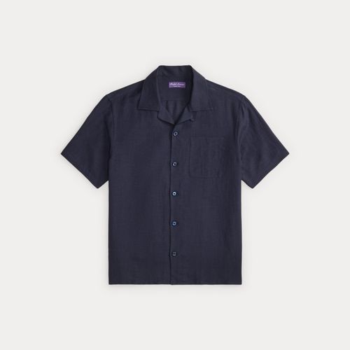 Chemise camp en soie et lin - Purple Label - Modalova