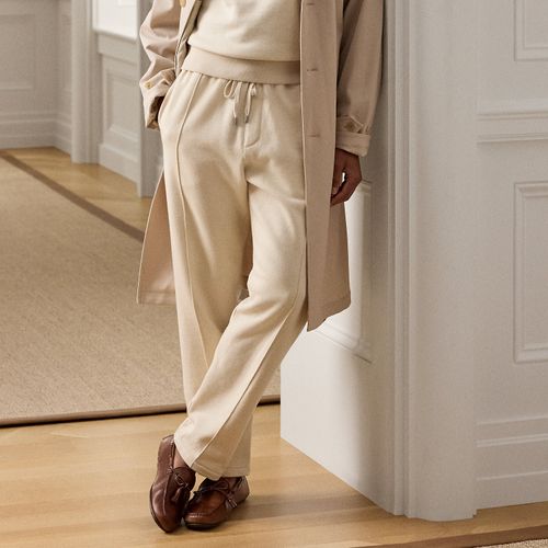 Pantalon molleton de coton et cachemire - Purple Label - Modalova